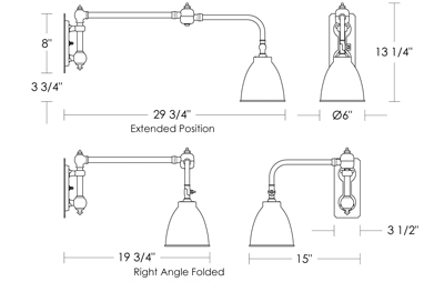 Chart Light Extended Arm